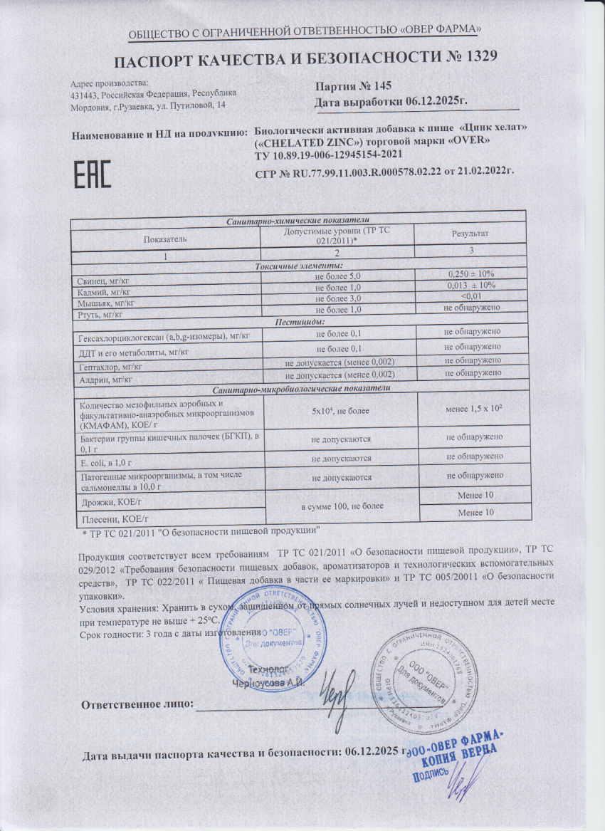 Паспорт №122025